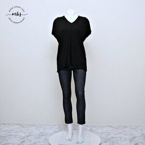 Vince V Neck Short Sleeve‎ Side Slit Popover